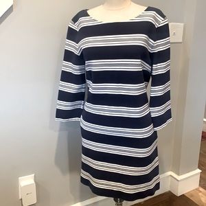 Draper James nautical dress navy and white